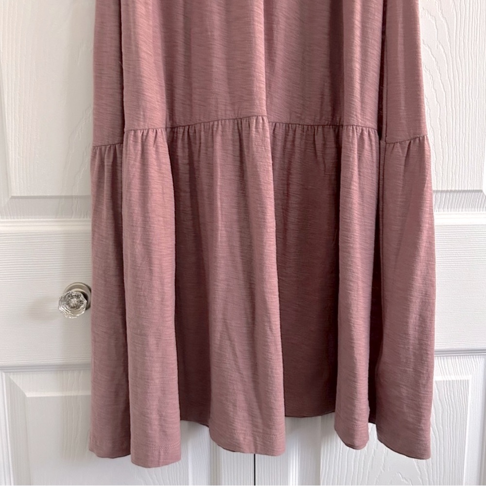NATION LTD Geri Peasant Tiered Puff Sleeve Midi Dress Medium - Picture 7 of 10